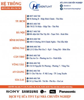 Tivi Sony nháy 6 nhịp - Nguyên nhân và khắc phục - 0966770564