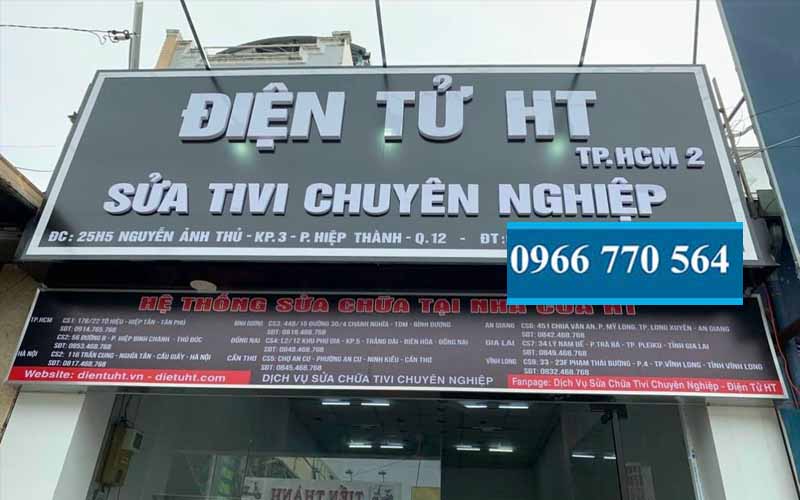 Thay màn hình tivi tại quận 12 - Điện Tử HT_NK