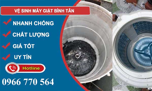 dịch vụ vệ sinh máy giặt bình tân 