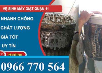 dịch vụ vệ sinh máy giặt quận 11