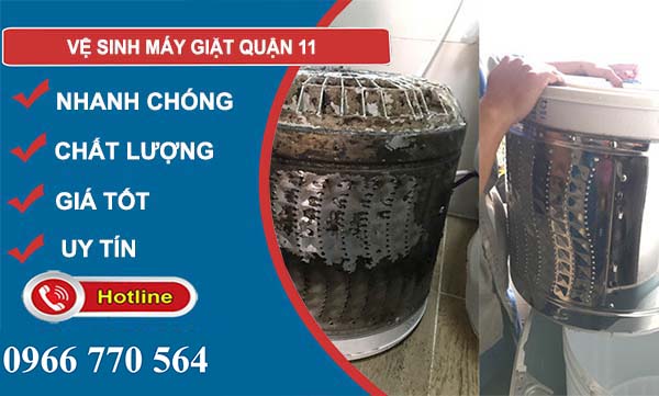 dịch vụ vệ sinh máy giặt quận 11