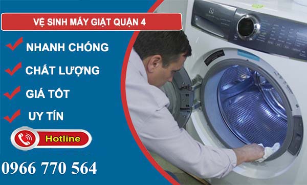 dịch vụ vệ sinh máy giặt quận 4