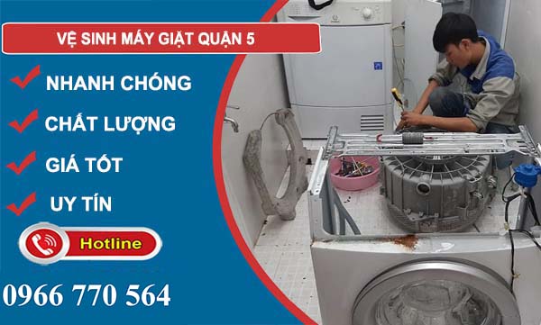 dịch vụ vệ sinh máy giặt quận 5