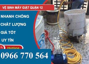 thợ vệ sinh máy giặt quận 12