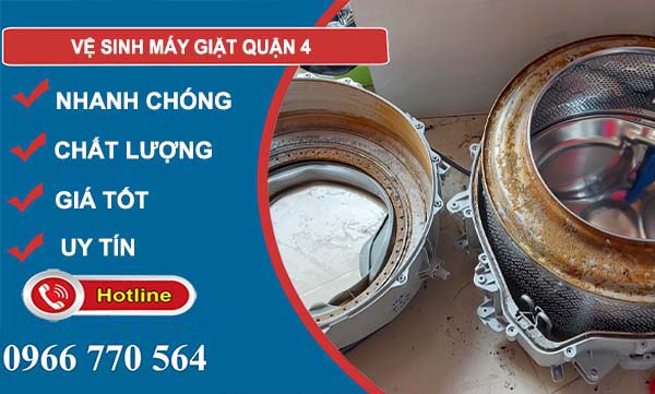 thợ vệ sinh máy giặt quận 4