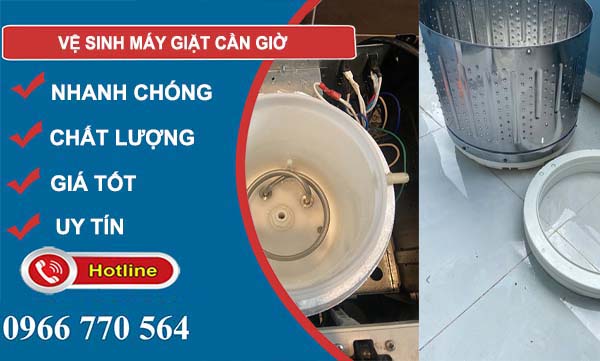 vệ sinh máy giặt cần giờ 