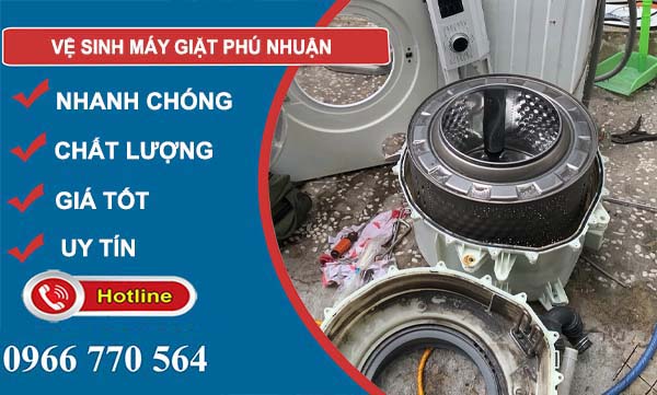 vệ sinh máy giặt phú nhuận