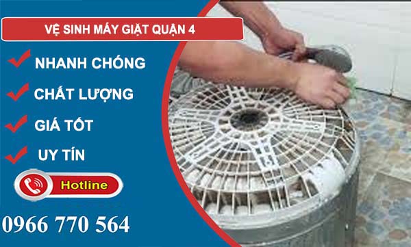 vệ sinh máy giặt quận 4