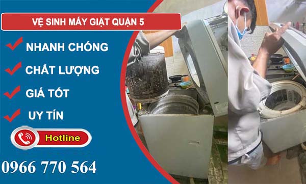 vệ sinh máy giặt quận 5