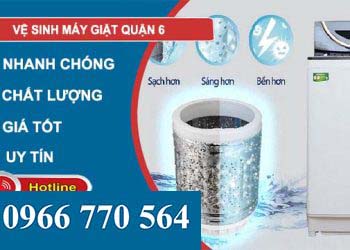 vệ sinh máy giặt quận 6