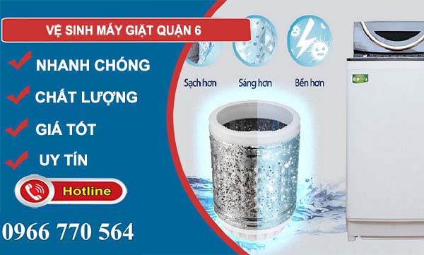 vệ sinh máy giặt quận 6