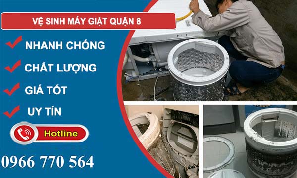 vệ sinh máy giặt quận 8