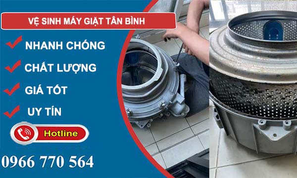 vệ sinh máy giặt tân bình