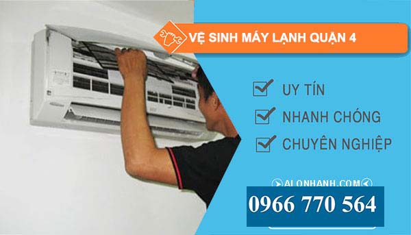 Vệ sinh máy lạnh Quận 4 tại nhà