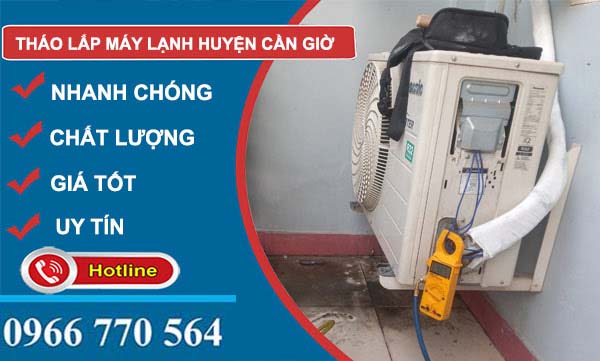 tháo lắp máy lạnh huyện cần giờ