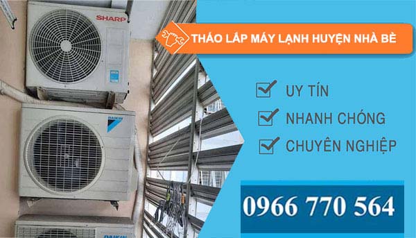 tháo lắp máy lạnh Huyện Nhà Bè uy tín