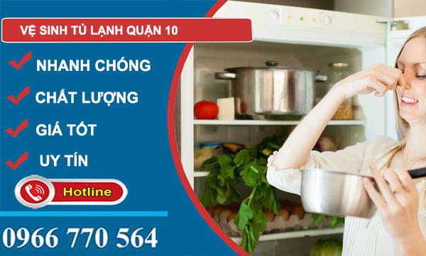 Vệ sinh tủ lạnh quận 10