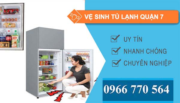 Vệ sinh tủ lạnh quận 7 giá rẻ