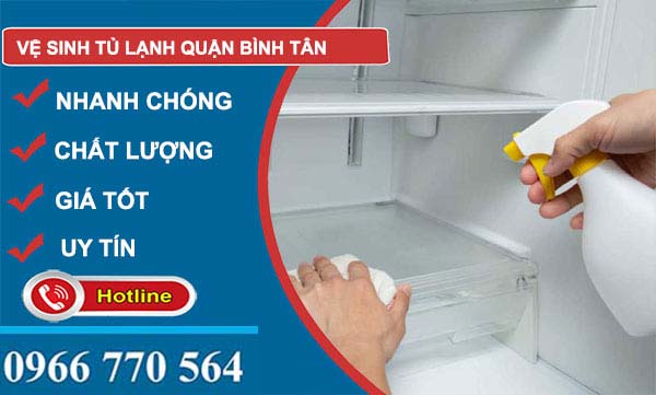 Vệ sinh tủ lạnh quận Bình Tân