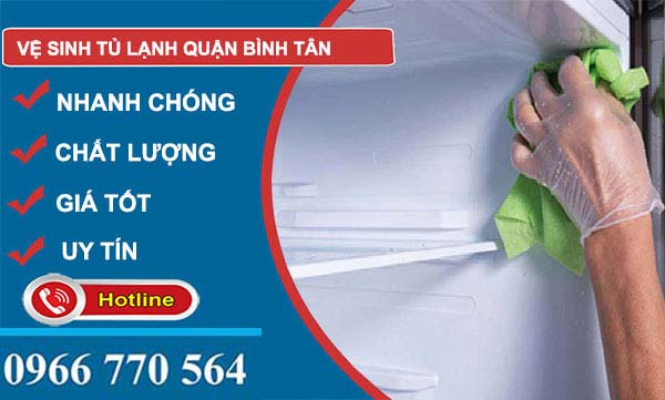 Vệ sinh tủ lạnh quận Bình Tân uy tín