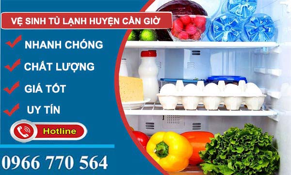 Vệ sinh tủ lạnh huyện Cần Giờ