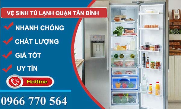 vệ sinh tủ lạnh quận Tân Bình giá rẻ