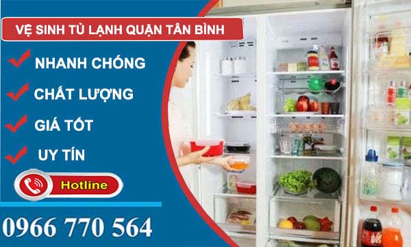 vệ sinh tủ lạnh quận Tân Bình uy tín