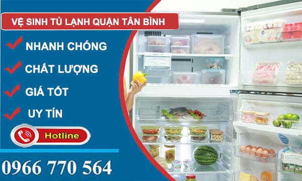 vệ sinh tủ lạnh quận Tân Bình