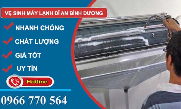 Vệ sinh máy lạnh tại Dĩ An Bình Dương