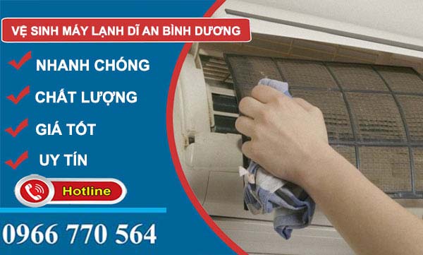 Vệ sinh máy lạnh tại Dĩ An giá rẻ