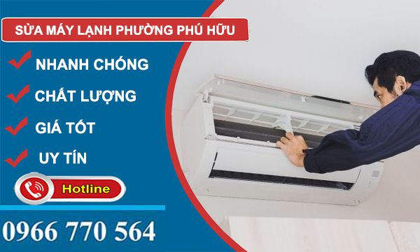 thi công sửa máy lạnh phưởng phú hữu