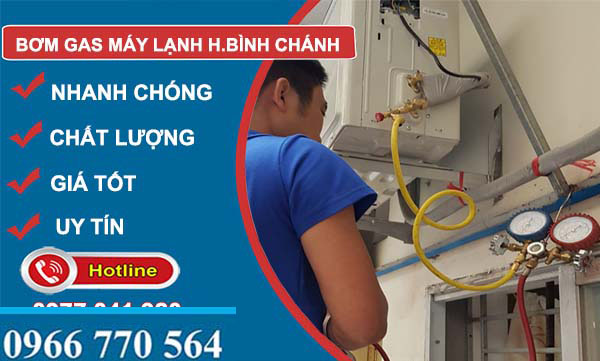 bơm gas máy lạnh huyện bình chánh