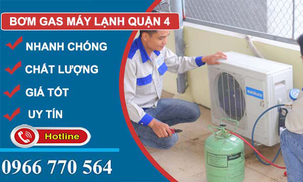 dịch vụ bơm gas máy lạnh quận 4