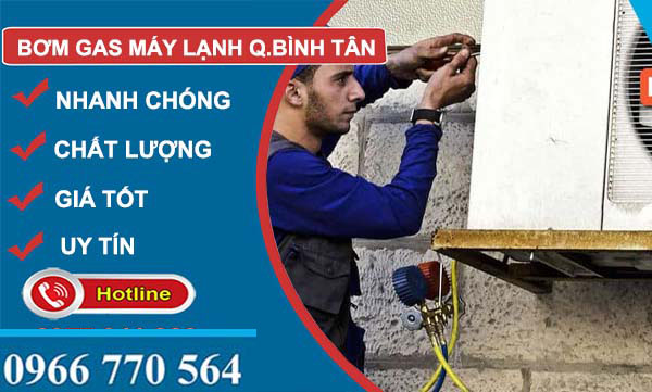 bơm gas máy lạnh quận bình tân