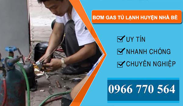 bơm gas tủ lạnh huyện nhà bè