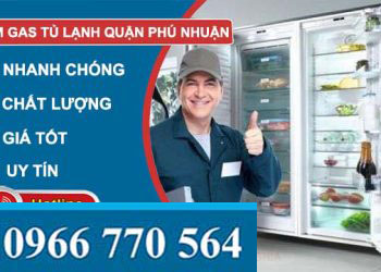 bơm gas tủ lạnh quận phú nhuận