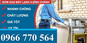 dịch vụ bơm gas máy lạnh huyện bình chánh