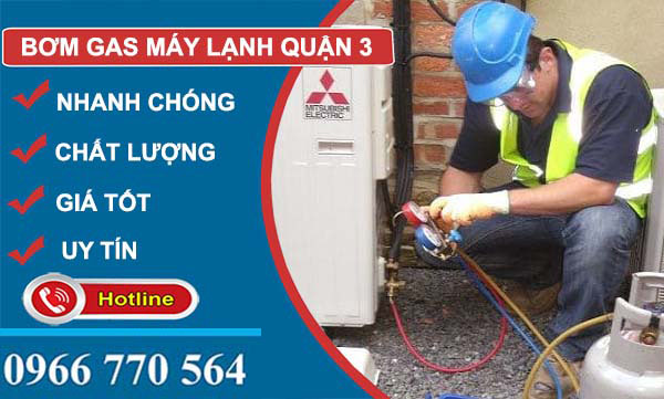 bơm gas máy lạnh quận 3