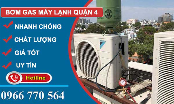 bơm gas máy lạnh quận 4