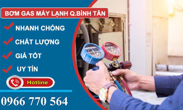 dịch vụ bơm gas máy lạnh quận bình tân