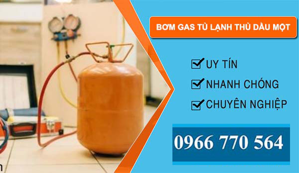 dịch vụ bơm gas tủ lạnh thu dầu một