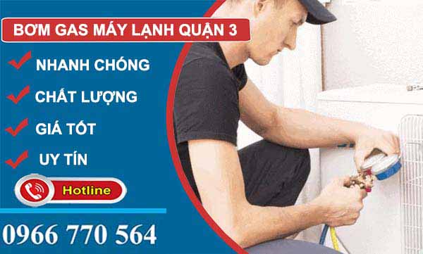 thi công bơm gas máy lạnh quận 3