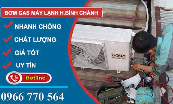 thi công bơm gas máy lạnh huyện bình chánh