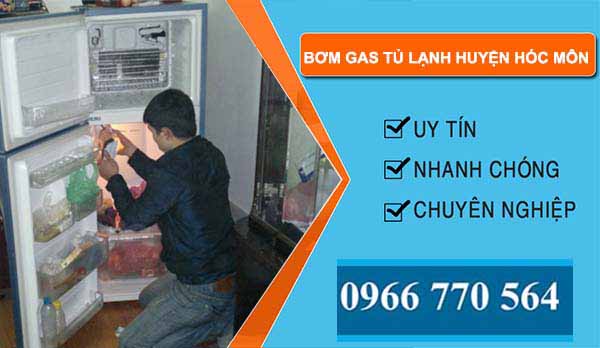 thi công bơm gas tủ lạnh huyện hóc môn