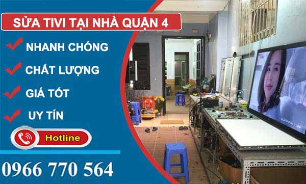 thi công sửa tivi tại nhà quận 4