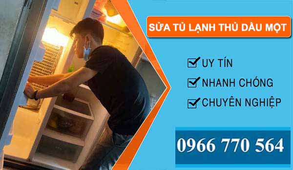 thi công sửa tủ lạnh thủ dầu một