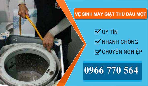 thi công vệ sinh máy giặt thủ dầu một