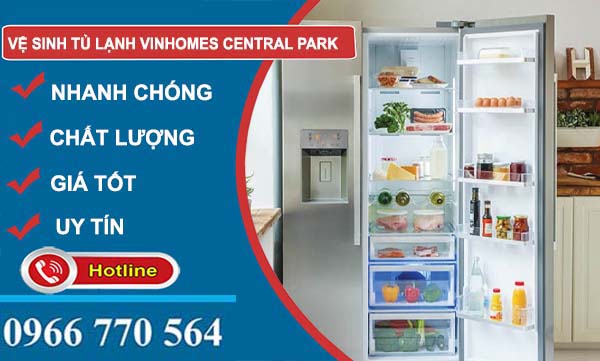 dịch vụ vệ sinh tủ lạnh Vinhomes Central Park 