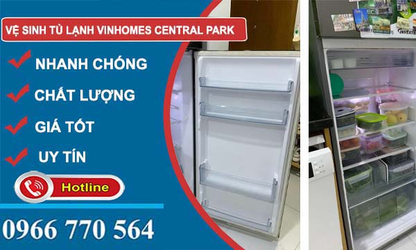 vệ sinh tủ lạnh Vinhomes Central Park 