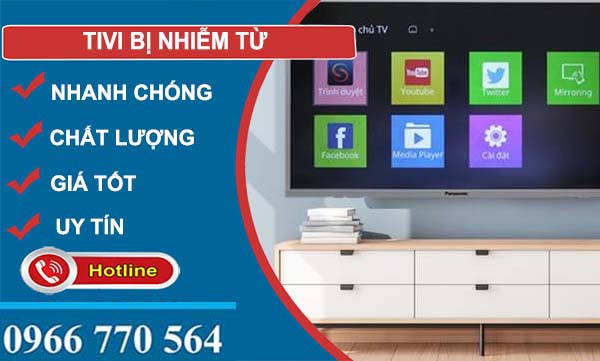 khắc phục tivi bị nhiễm từ